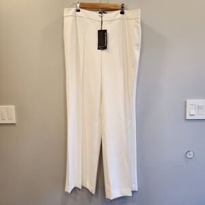 Karl Lagerfeld NWT White Straight Leg Pant